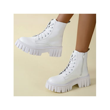 Details about   Women Gothic Punk Platform High Top Buckle Wedge Heels Combat Ankle Boots Fgg01 
